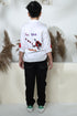 WHITE SHORT KURTA STYLE SHIRT